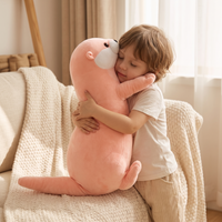 Zachte roze otter knuffel