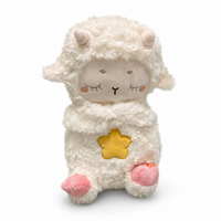 Ademende schaap knuffel met slaapliedje