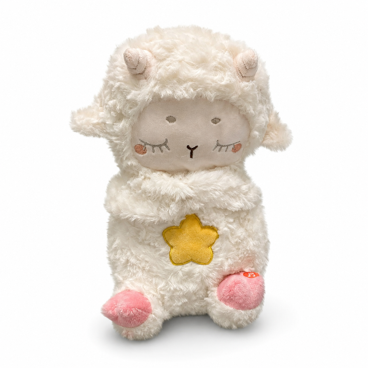 Ademende schaap knuffel met slaapliedje