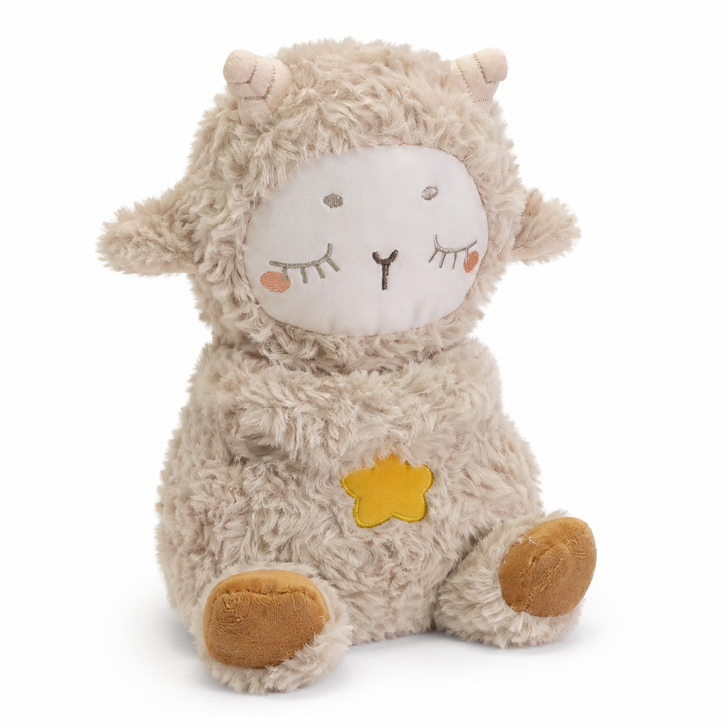 Ademende schaap knuffel met slaapliedje