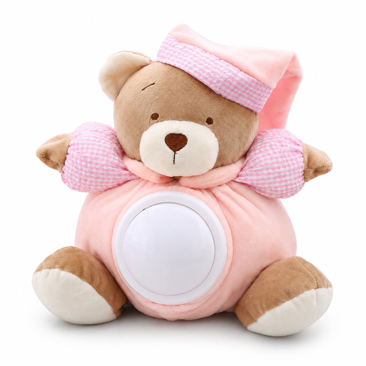 Muzikale beer knuffel met witte ruis 25 cm
