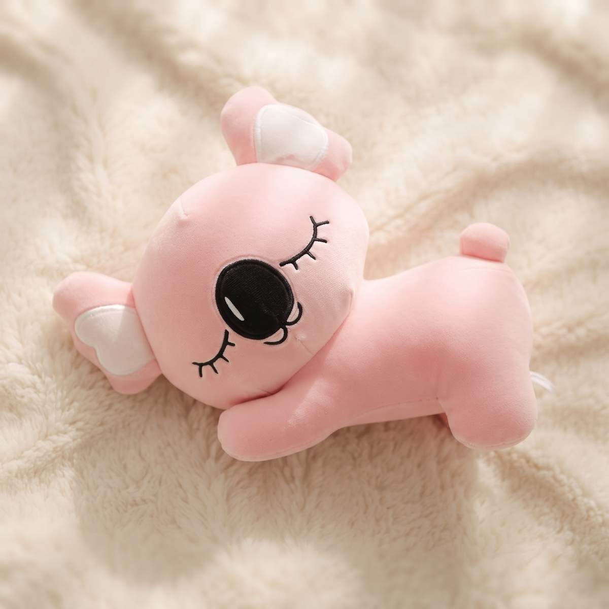 Knuffelig rustgevend roze koala knuffelkussen