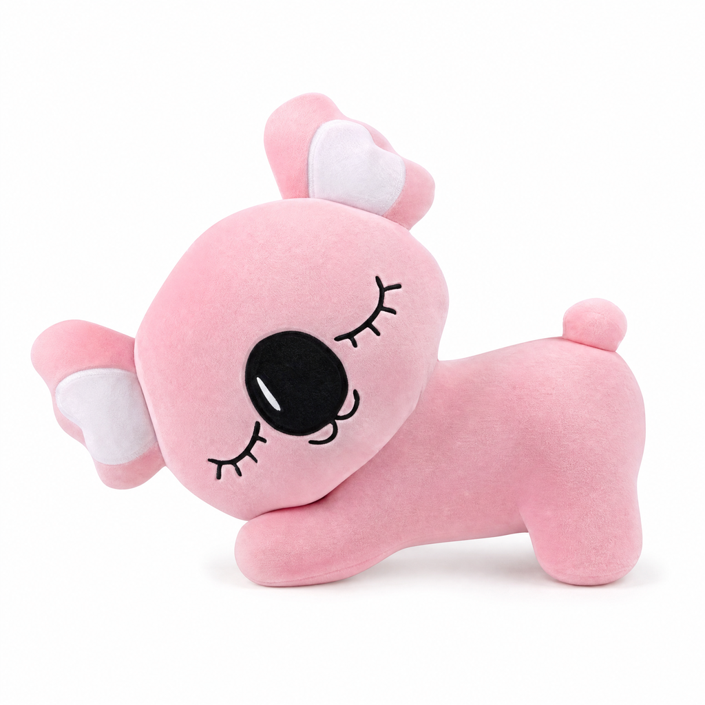 Knuffelig rustgevend roze koala knuffelkussen