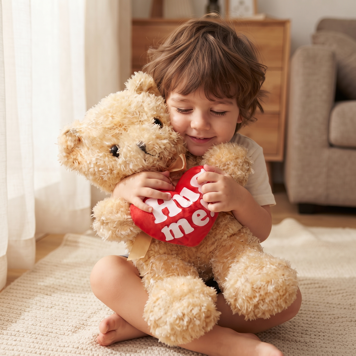 Knuffelbeer knuffel met hart Hug Me