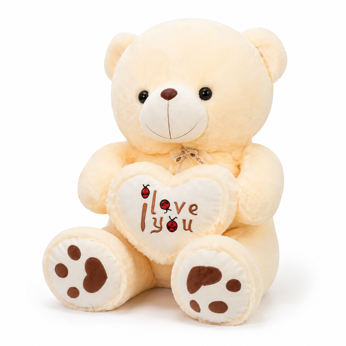 Beer knuffel met hart I Love You 50-70 cm
