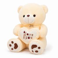 Beer knuffel met hart I Love You 50-70 cm