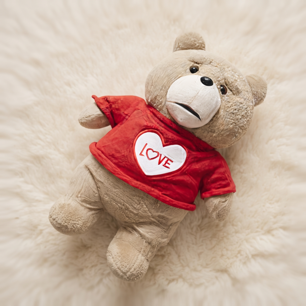 Valentijn beer knuffel Love rood