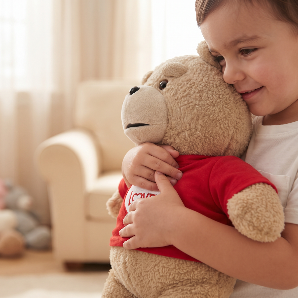 Valentijn beer knuffel Love rood