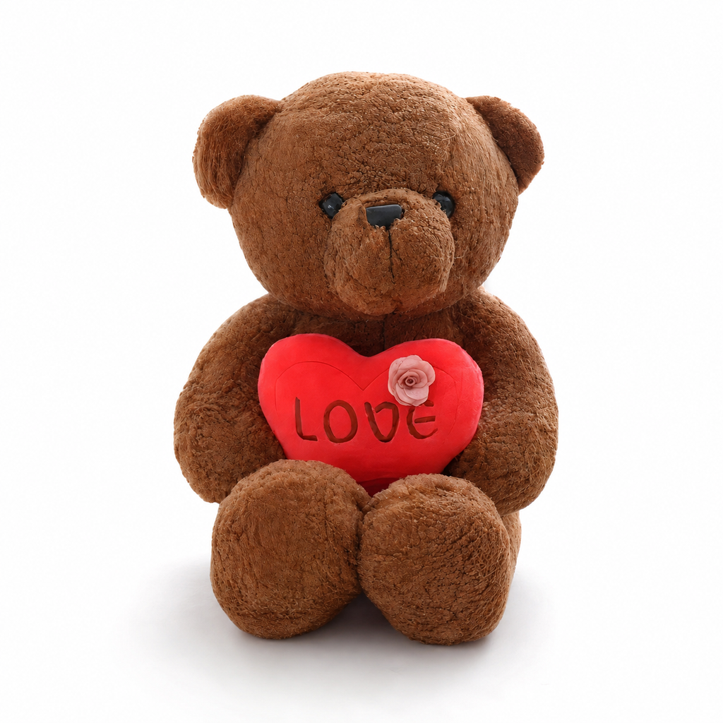 Valentijn beertje knuffel met hart Love