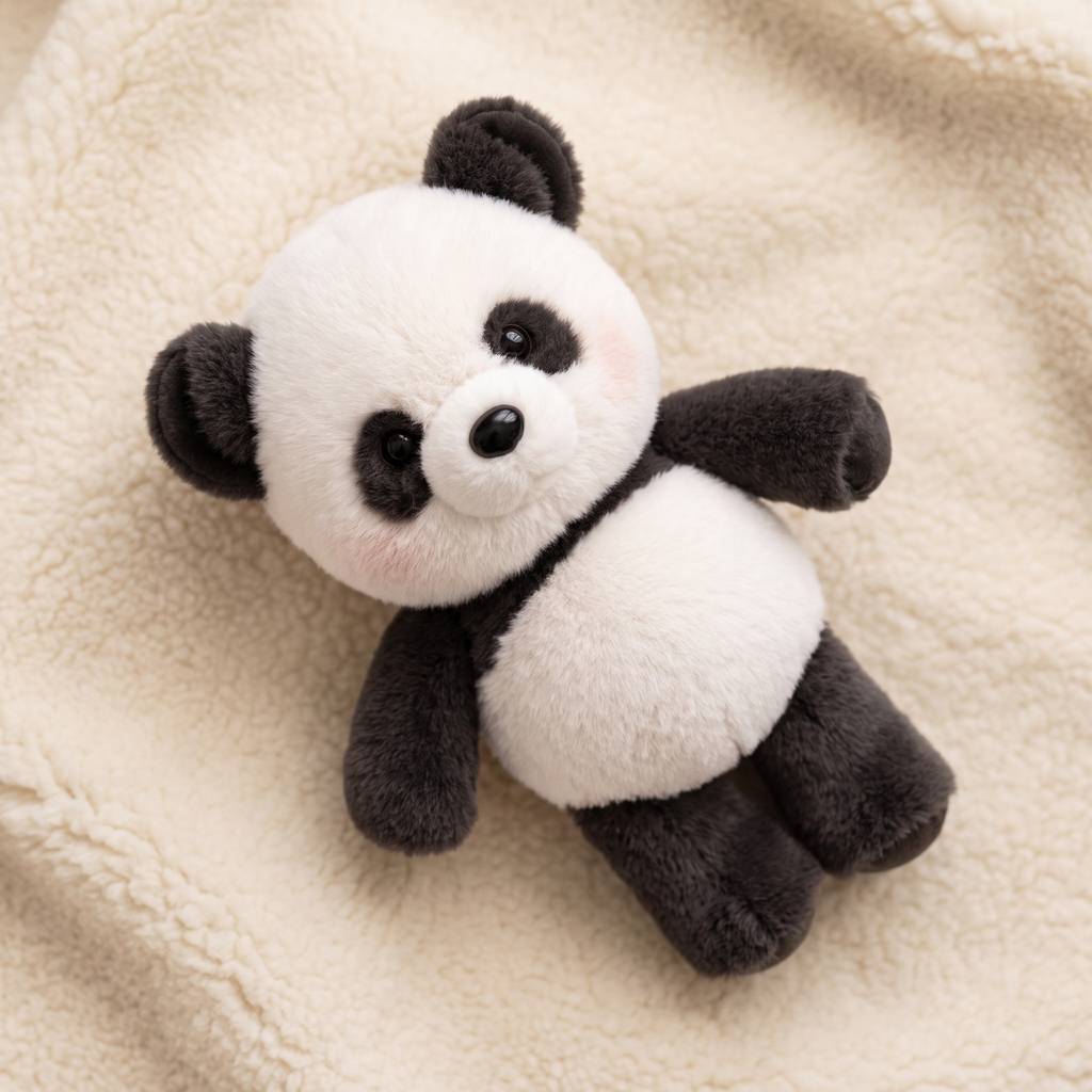 Rennende panda knuffel zonder batterij 45-60 cm