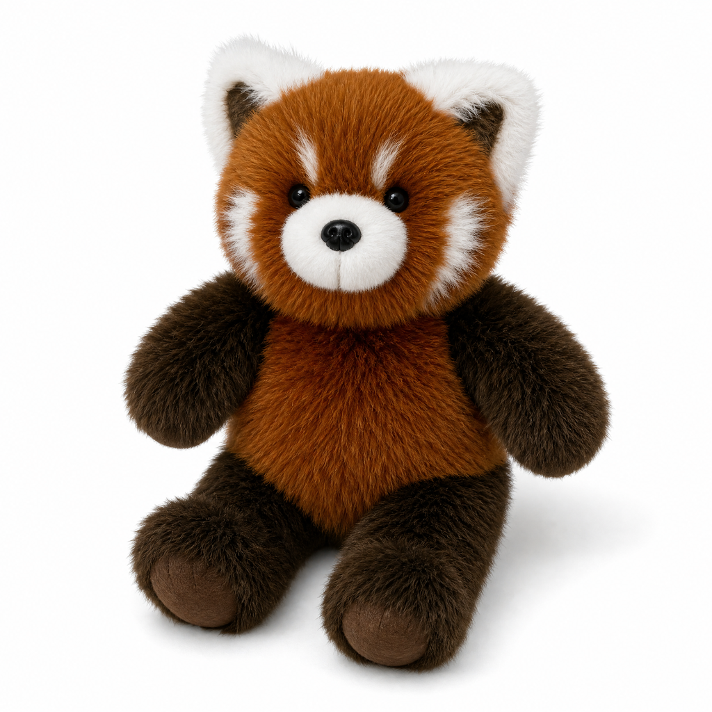 Bewegende rennende rode panda knuffel 55 cm