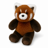 Bewegende rennende rode panda knuffel 55 cm