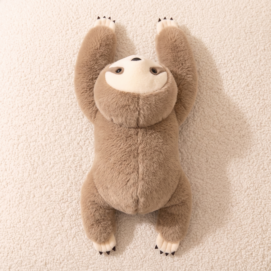 Rustgevende verzwaarde luiaard knuffel 30 cm