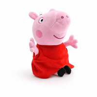 Peppa Big knuffel 19 cm met rode jurk