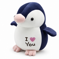 Pinguïn knuffel I Love You