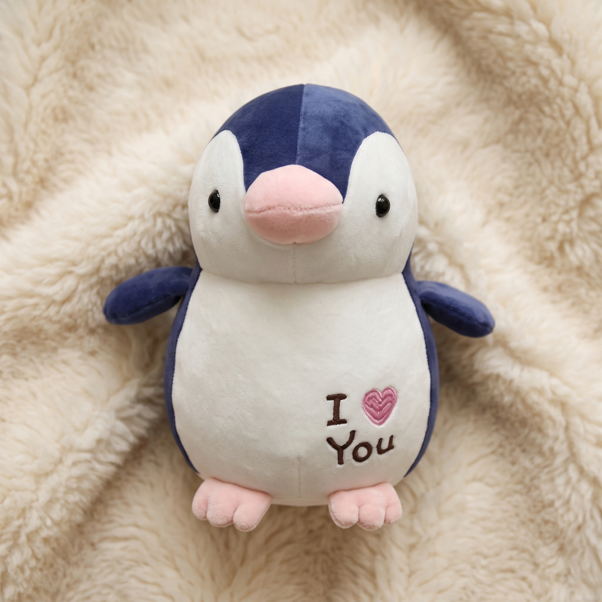 Pinguïn knuffel I Love You