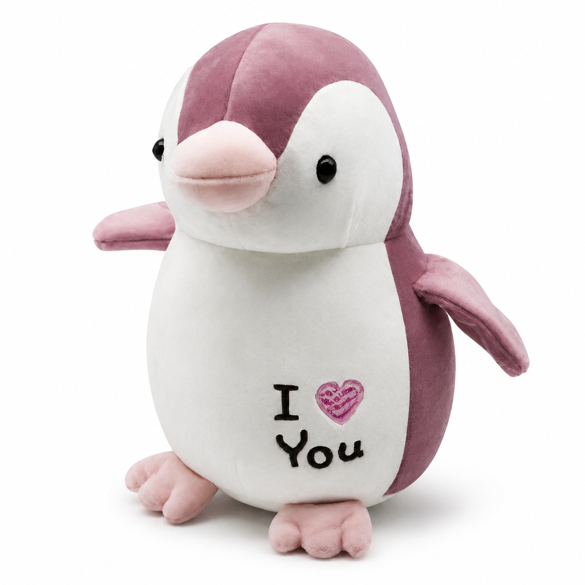 Pinguïn knuffel I Love You