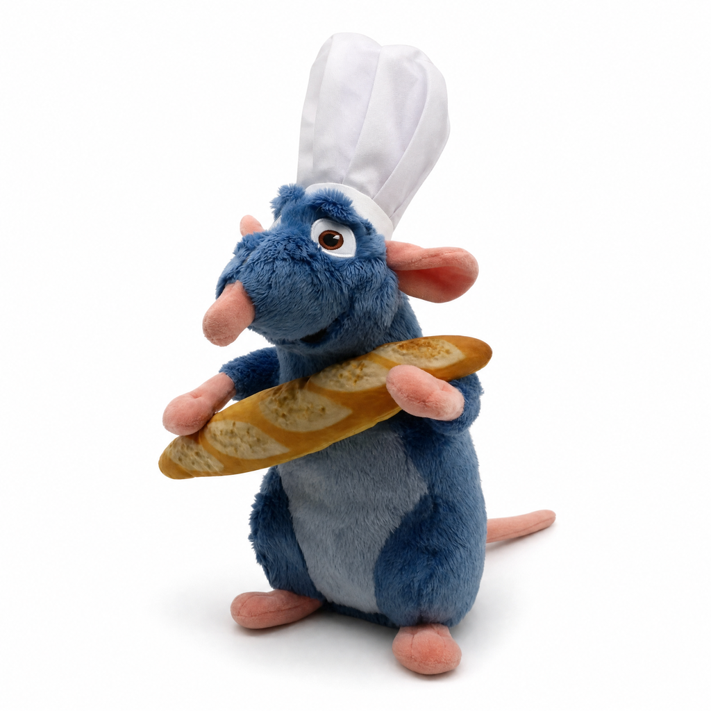 Ratatouille Remy knuffel chef-kok met stokbrood