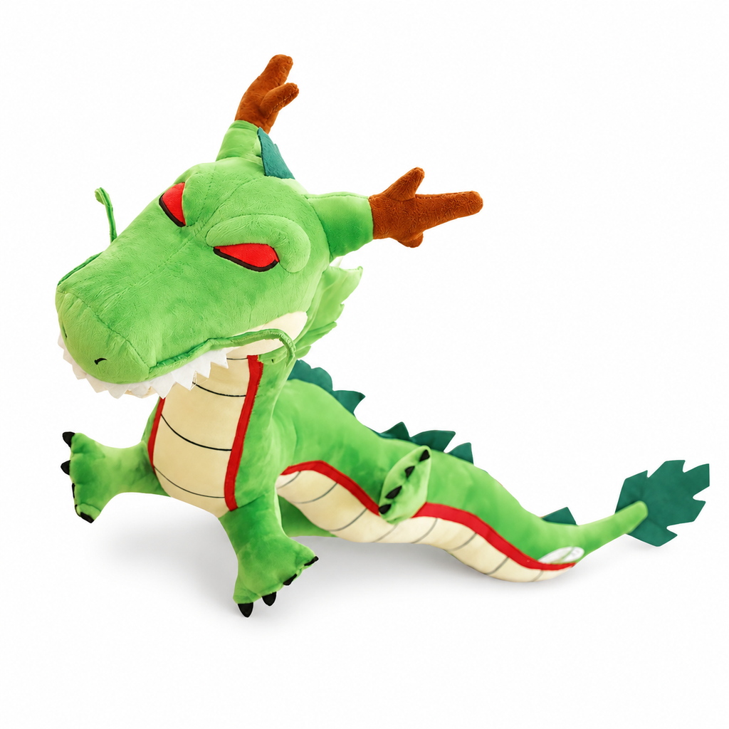 Reusachtige heilige draak Shenron knuffel