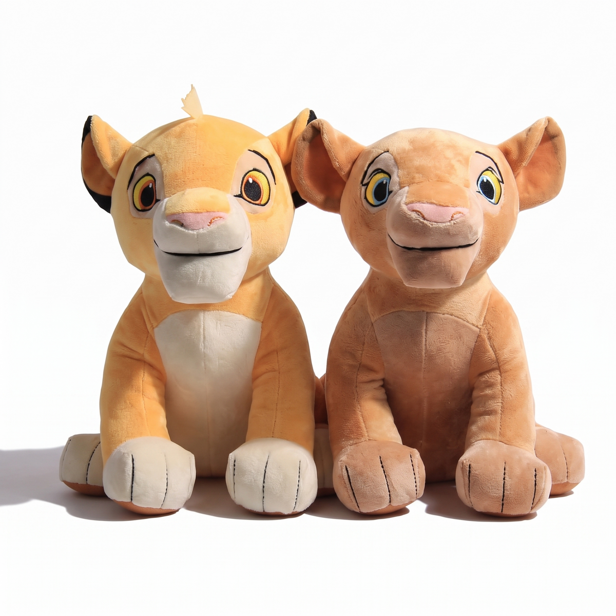 Simba en Nala duo knuffel De Leeuwenkoning 26 cm
