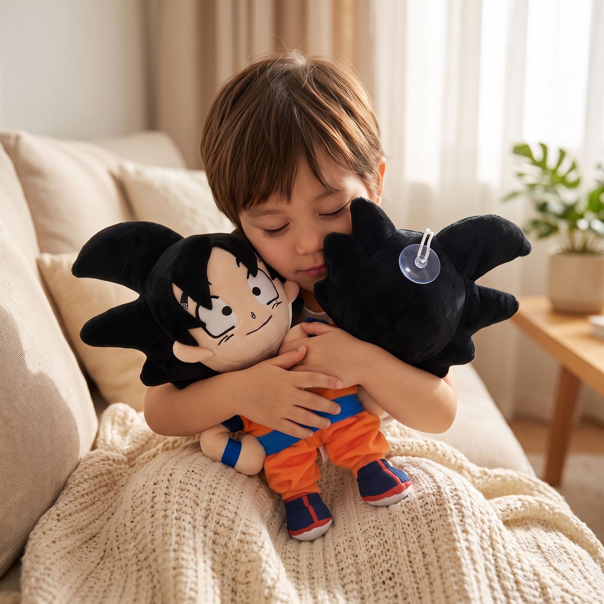 Son Goku knuffel Dragon Ball met zuignap