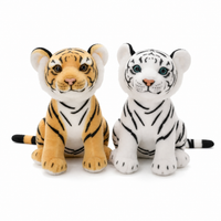 Realistische baby tijger knuffel 23 cm