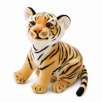 Realistische baby tijger knuffel 23 cm