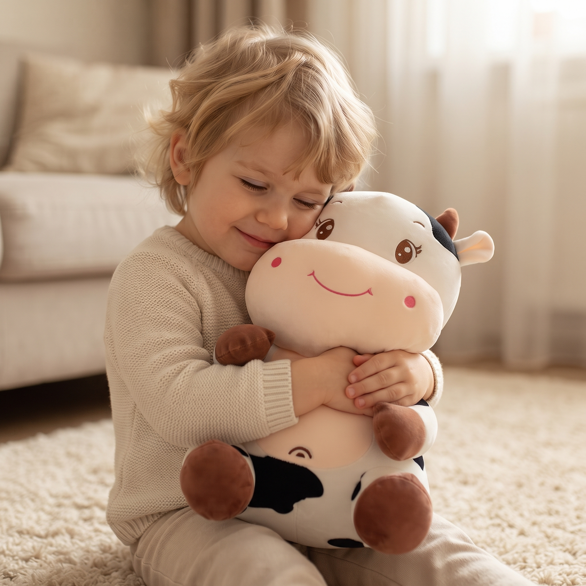 Baby koe knuffel 25 cm