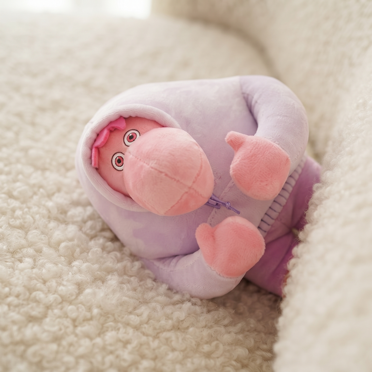 Schaamte knuffel uit de film Inside Out 2