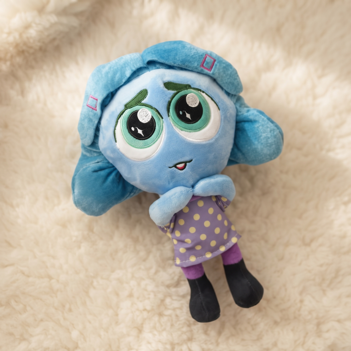 Jaloezie knuffel Inside Out 25 cm blauw personage