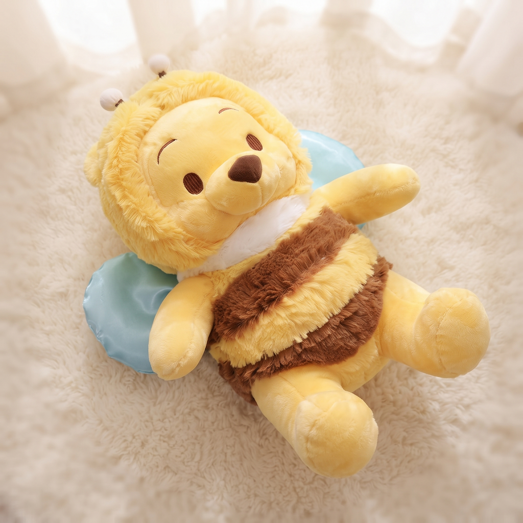 Winnie de Poeh knuffel verkleed als bij 50 cm