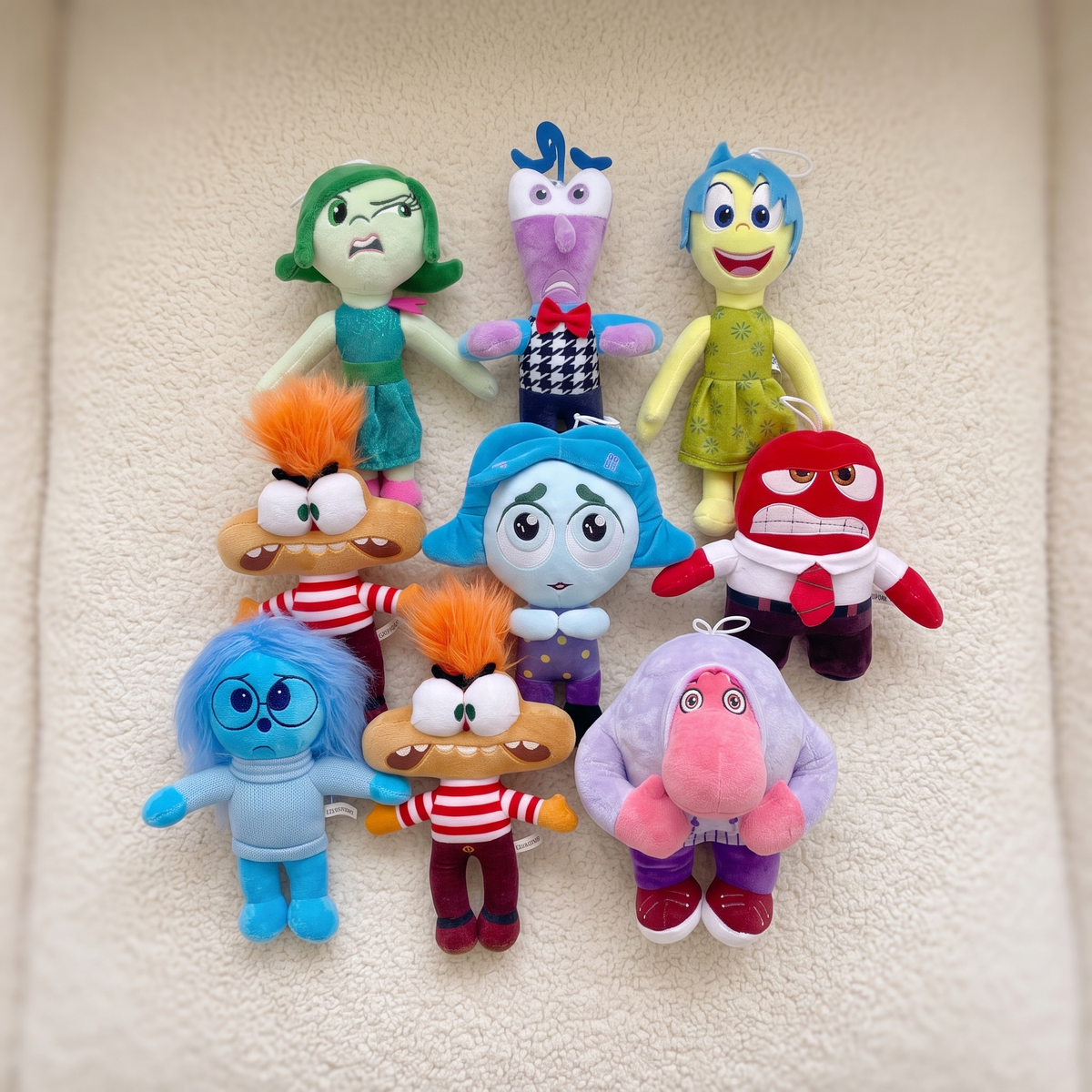 Inside Out 2 knuffels - set van 9 emoties