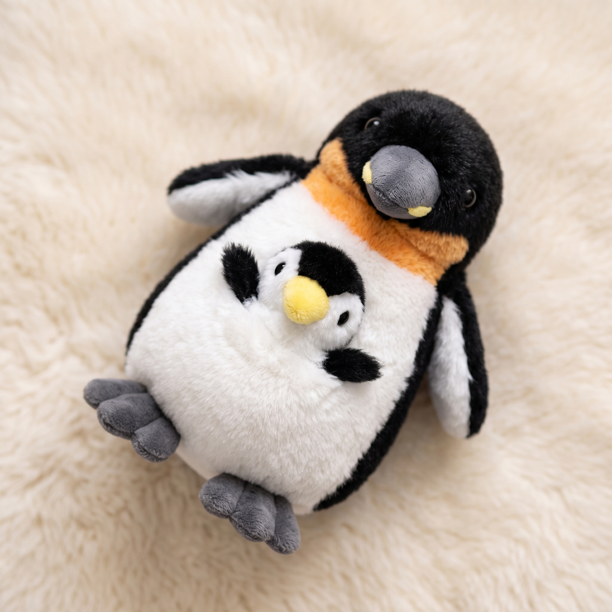 Pinguïn knuffel familie moeder en baby
