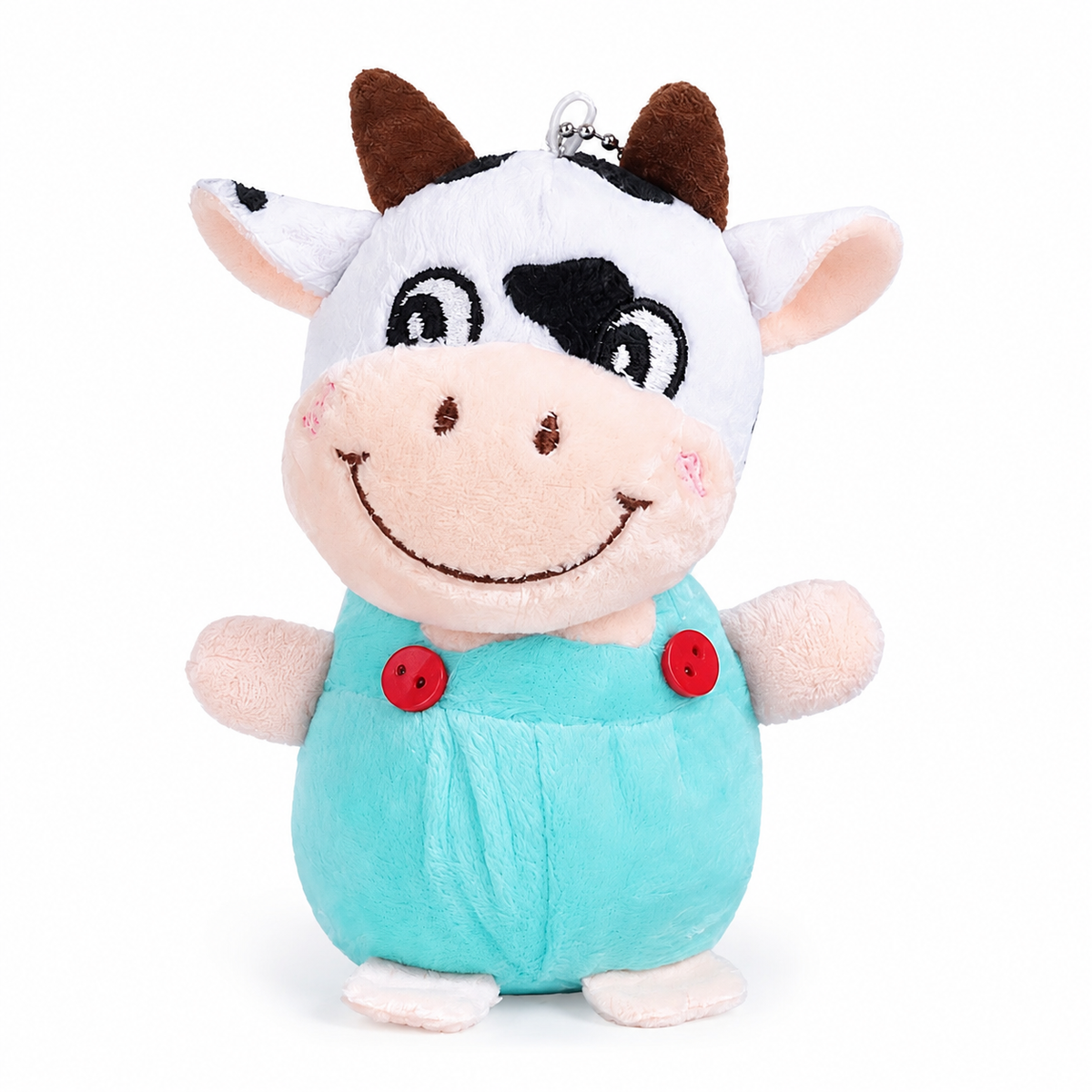 Koe sleutelhanger knuffel 10 cm