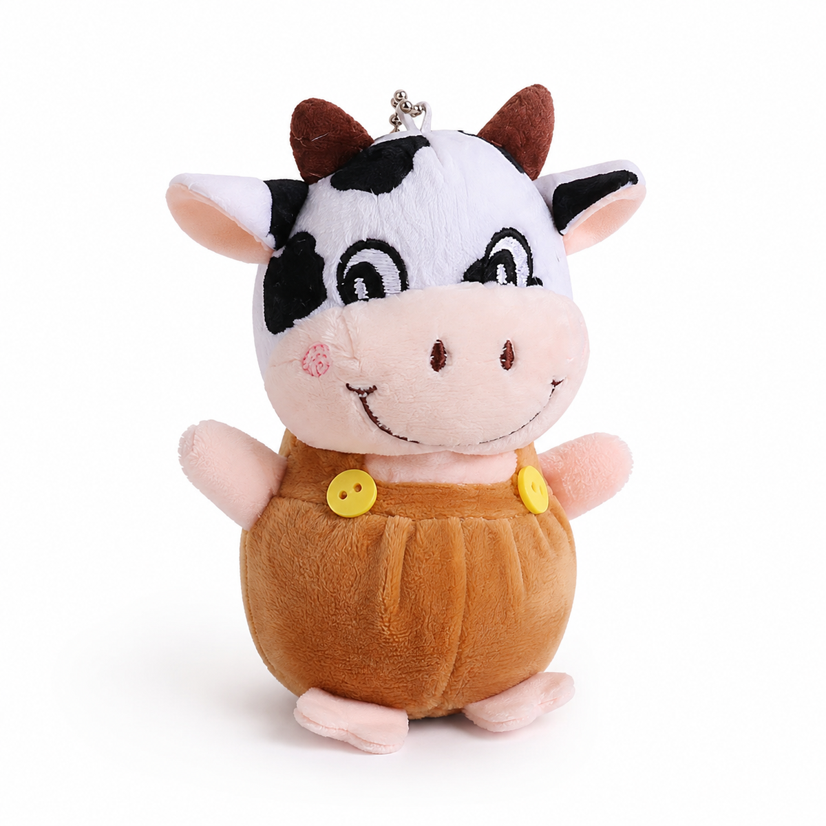 Koe sleutelhanger knuffel 10 cm