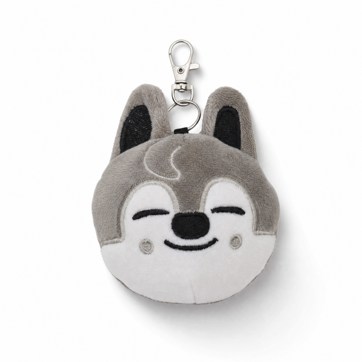 Kawaii wolf sleutelhanger knuffel 9 cm