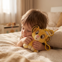 Simba sleutelhanger knuffel De Leeuwenkoning 12 cm