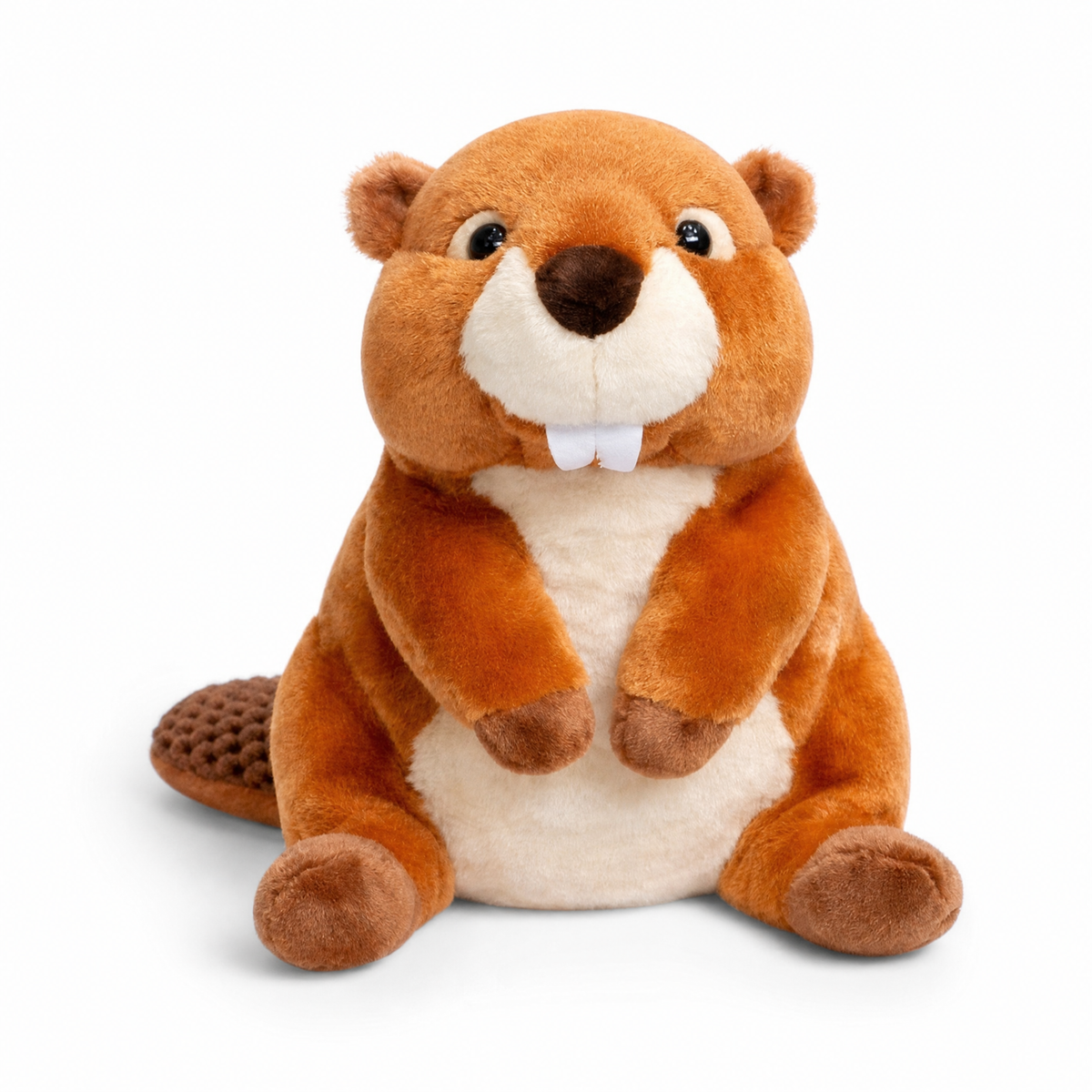 Realistische bever knuffel van zacht polyester