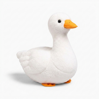 Realistische witte eend knuffel