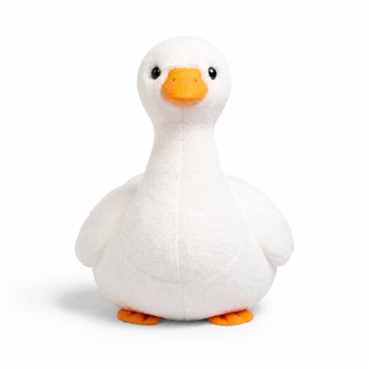 Realistische witte eend knuffel