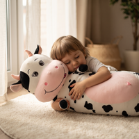 Reusachtige gevlekte koe knuffel 70-100 cm Plushie Planet