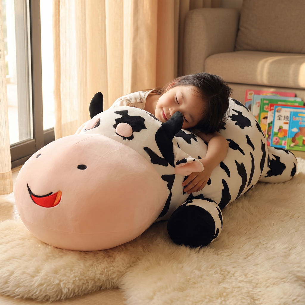 Reusachtige liggende koe knuffel Plushie Planet