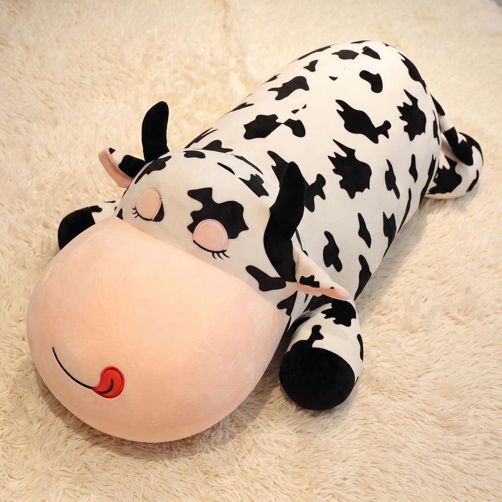 Reusachtige liggende koe knuffel Plushie Planet