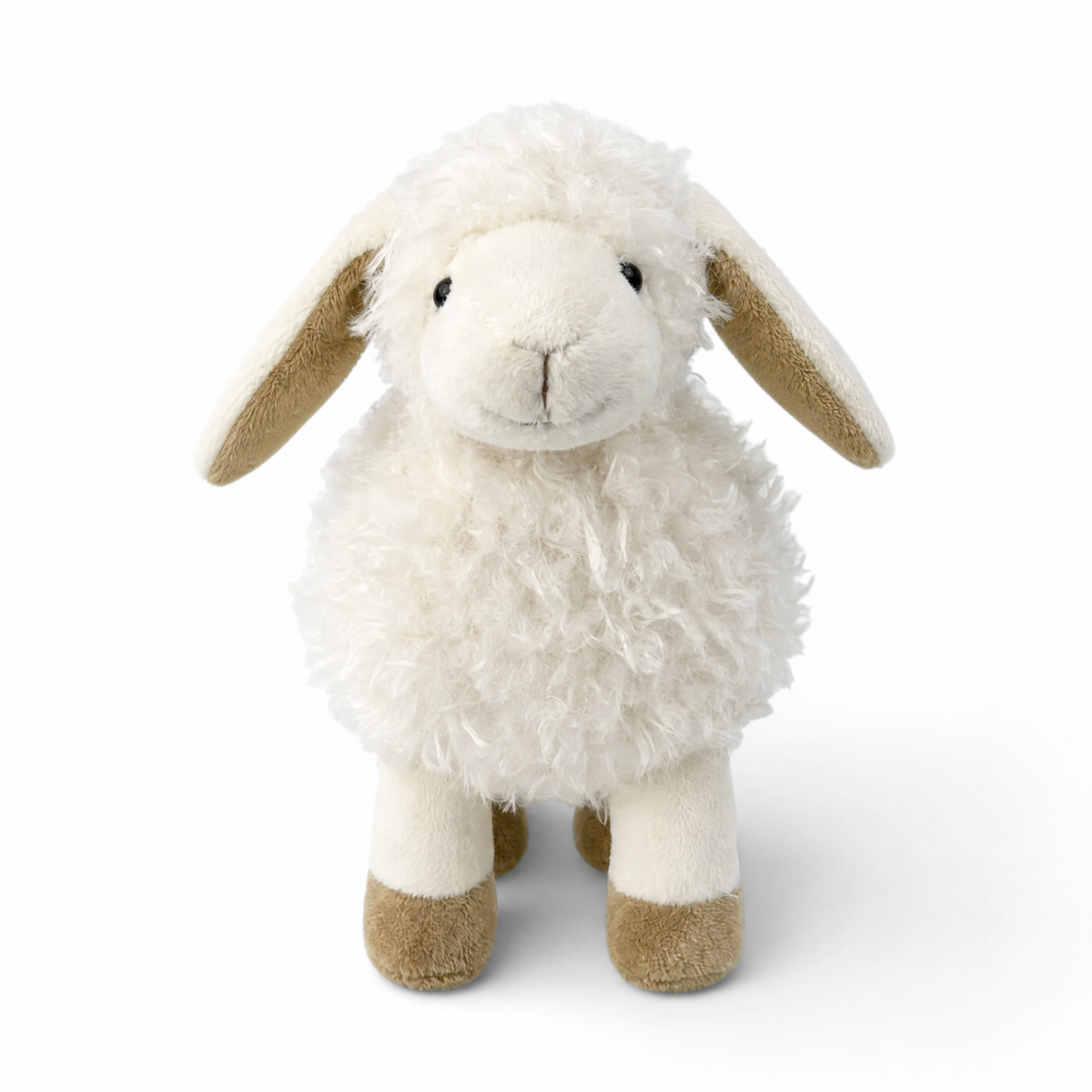 Wit schaap knuffel met lange oren