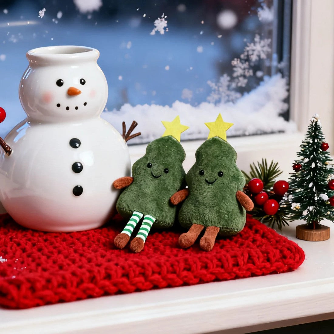 Schattige kawaii kerstboom knuffel Plushie Planet