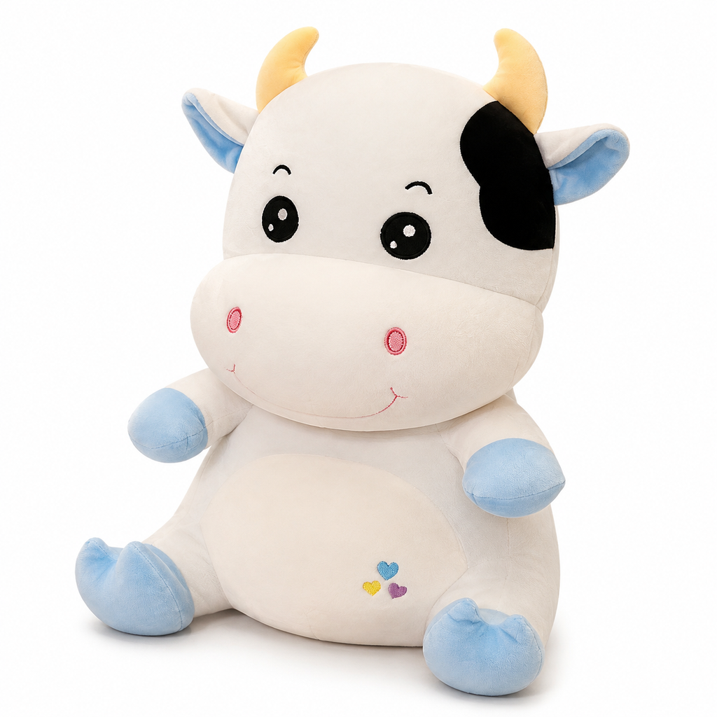 Schattige koe knuffel van zacht katoen Plushie Planet
