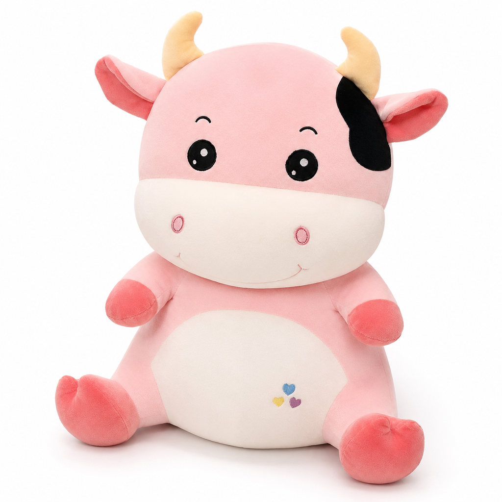 Schattige koe knuffel van zacht katoen Plushie Planet
