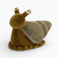 Zachte ribfluwelen slak knuffel