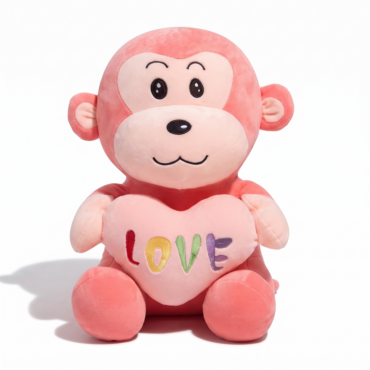 Aap knuffel met hart Love