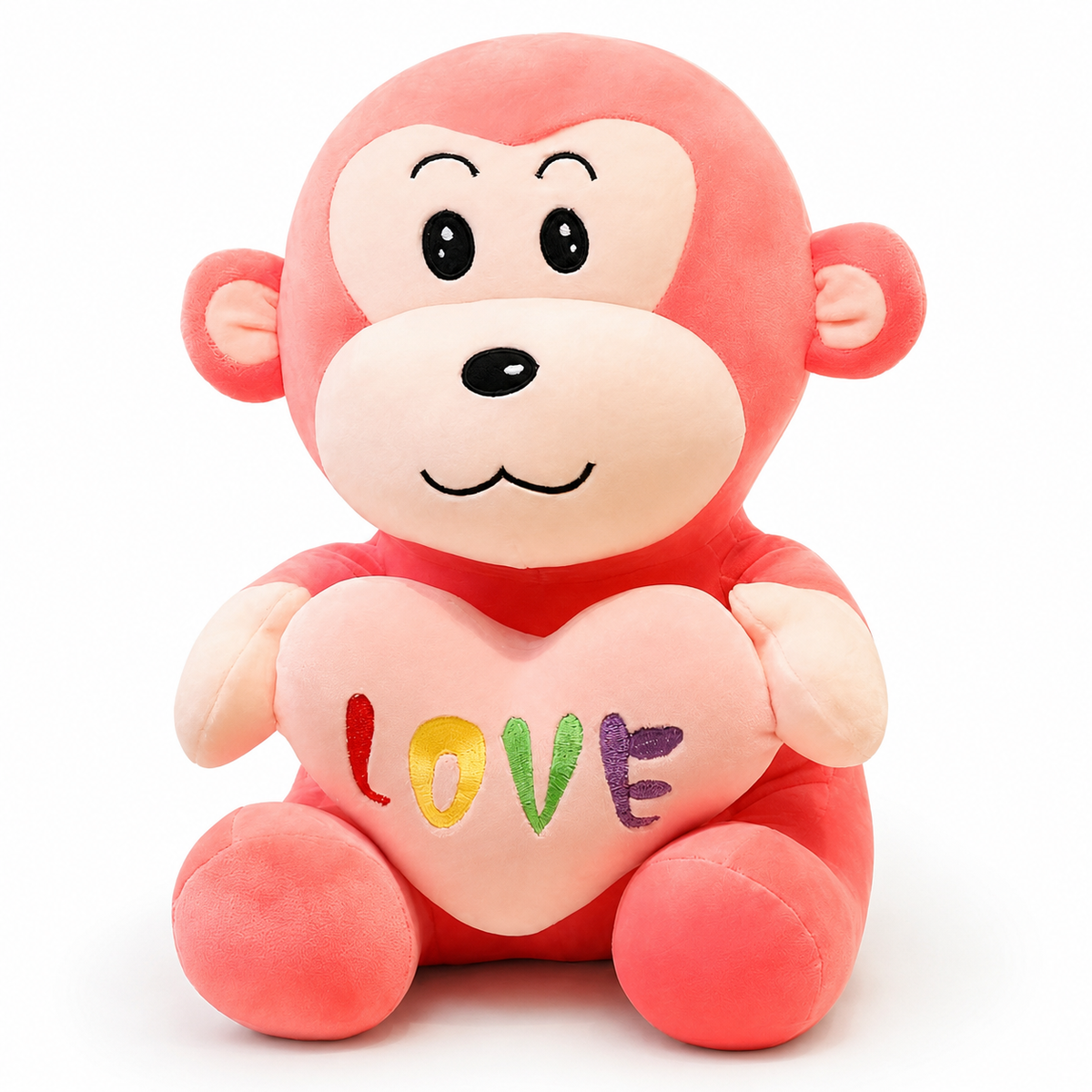 Aap knuffel met hart Love